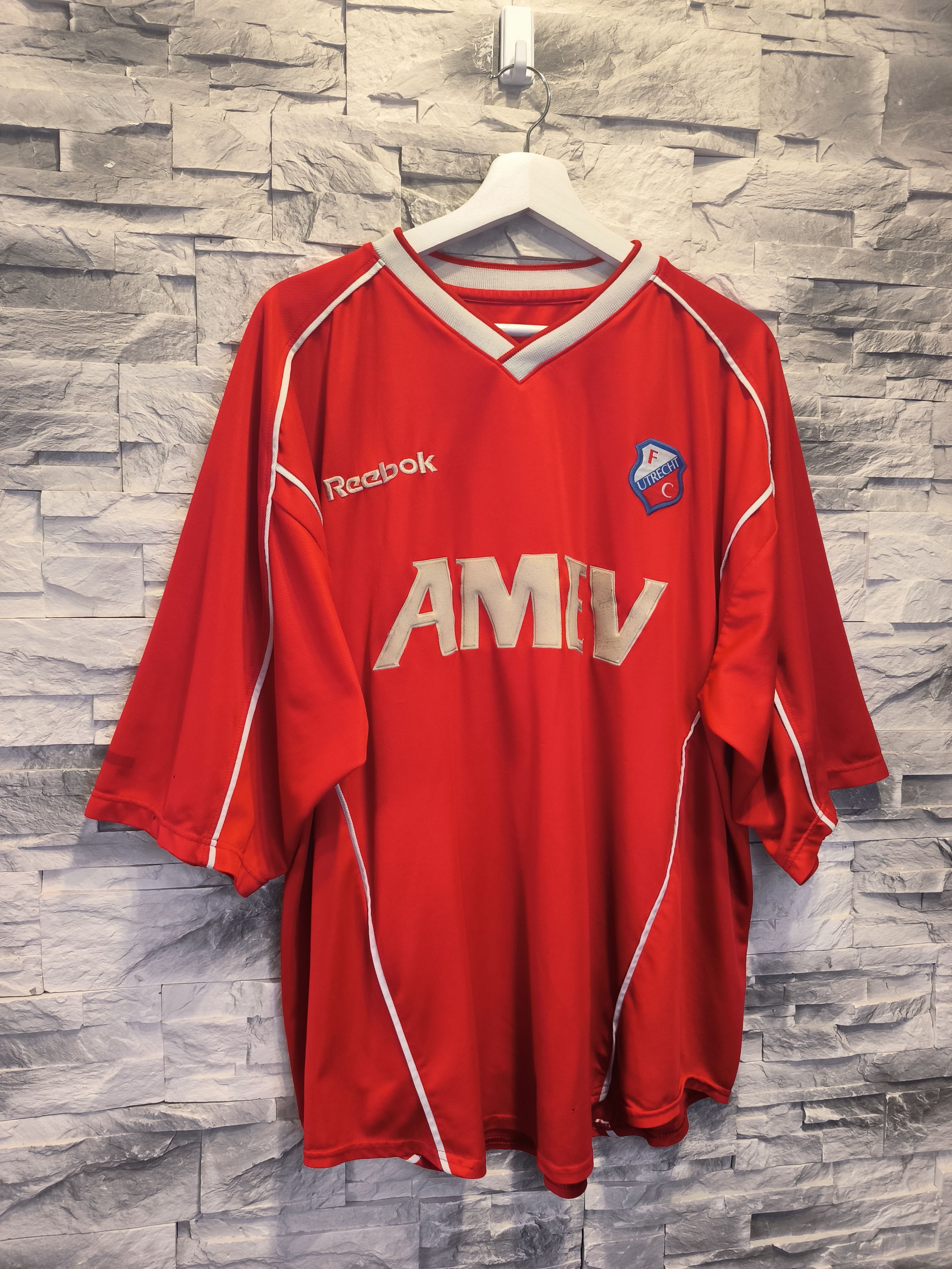 Reebok × Vintage Vintage Reebok Football Jersey Utrecht FC Amev Shirt 90s Size US XXL / EU 58 / 5 - 3 Thumbnail