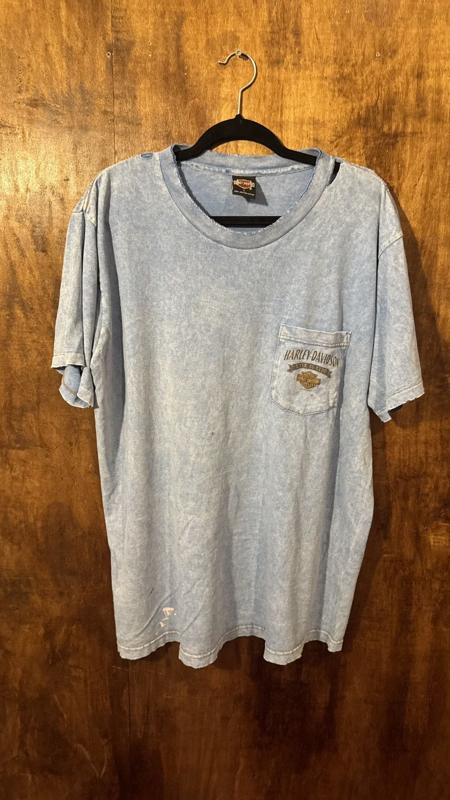 Harley Davidson × Vintage Blue vintage Harley Davidson Shirt Size US L / EU 52-54 / 3 - 1 Thumbnail