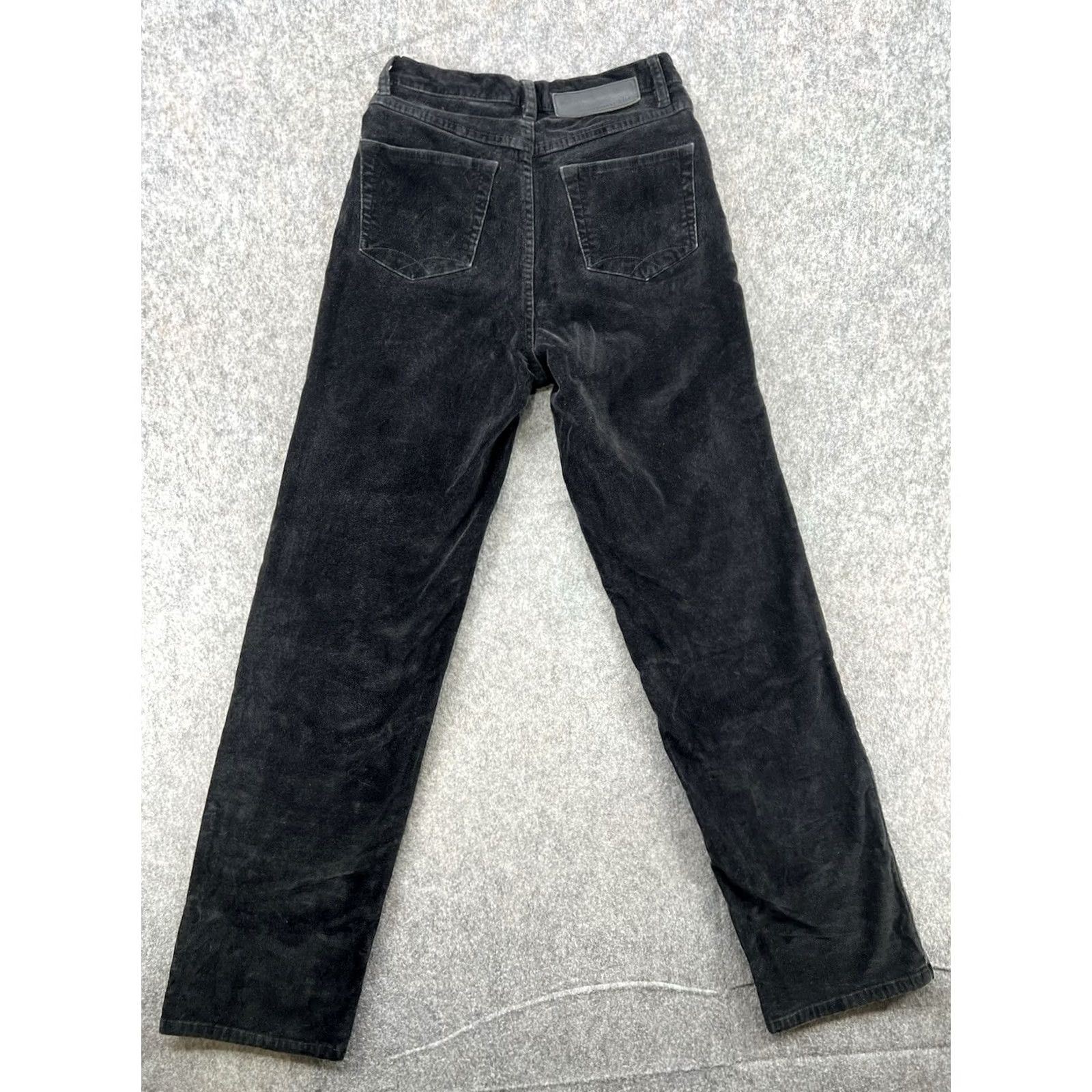 Denime Christopher Blue Jeans Women’s High-Rise Black Denim Corduroy Size 2 Size 26" / US 2 / IT 38 - 6 Thumbnail