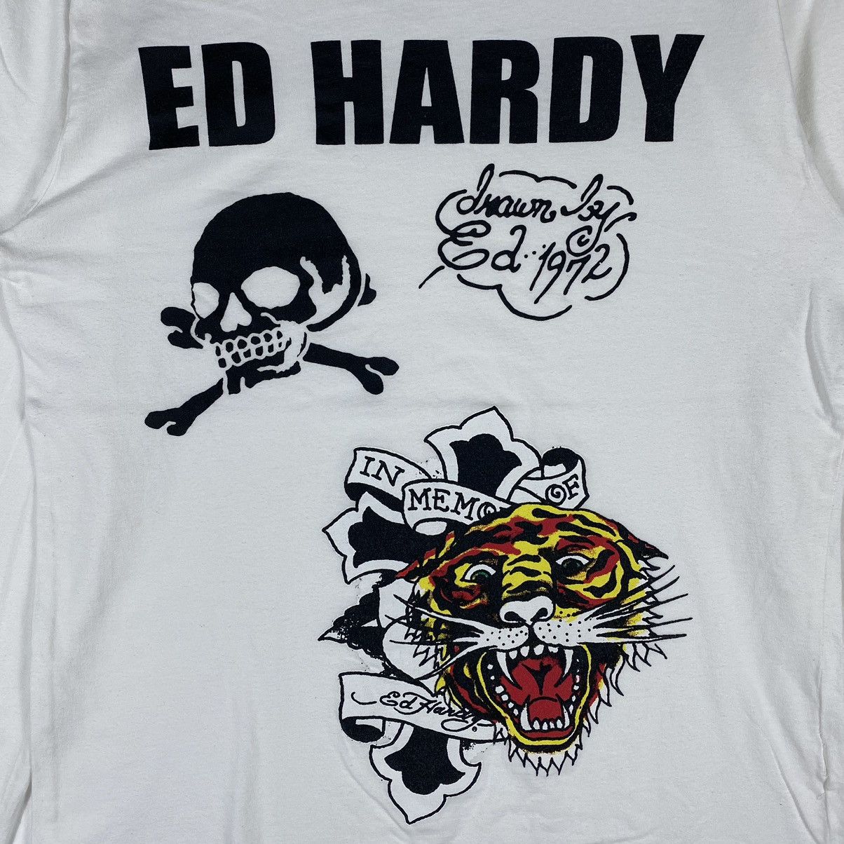 Ed Hardy ED HARDY Drawn By Ed Hardy Tattoo Long Sleeve Women Tee Size XL / US 12-14 / IT 48-50 - 4 Thumbnail