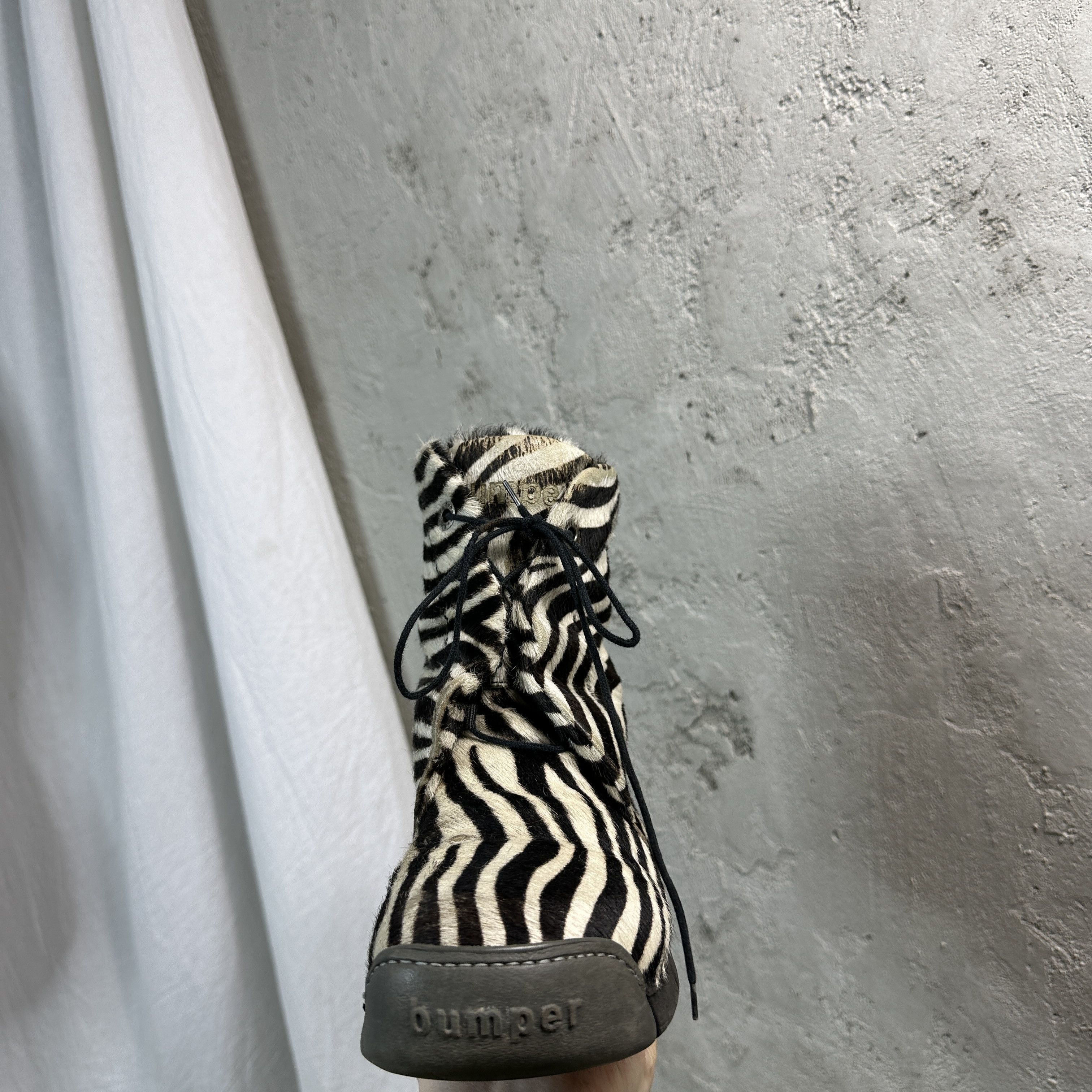 Vintage Vintage Shoes Bumper Horsehair Zebra Print Size US 8 / IT 38 - 9 Thumbnail