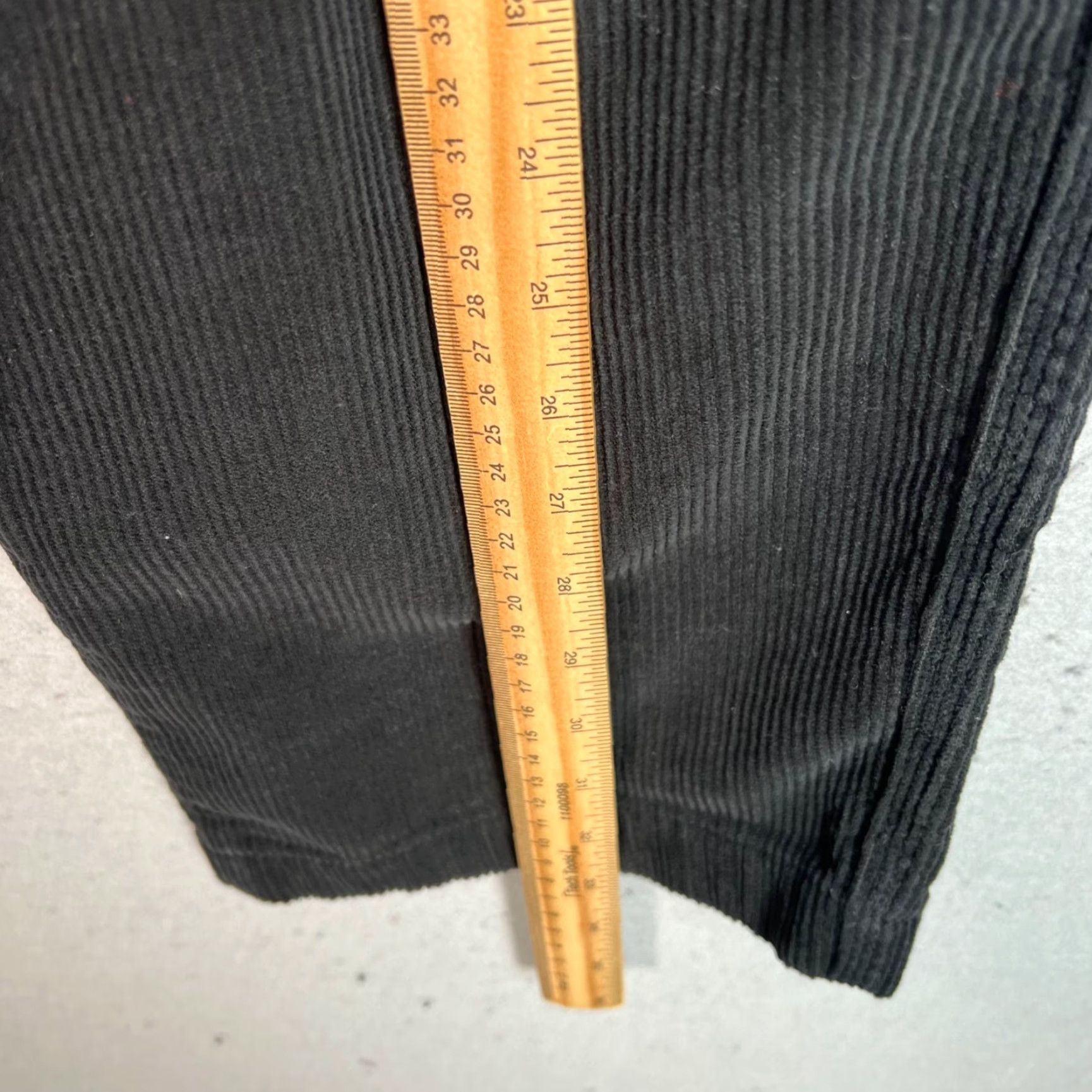 Zara VINTAGE Zara Men's Corduroy Wide-Leg Pants - 32 Black, Adult, 0, Regular, Modern Chino Style Men’s Pants Size US 32 / EU 48 - 6 Thumbnail