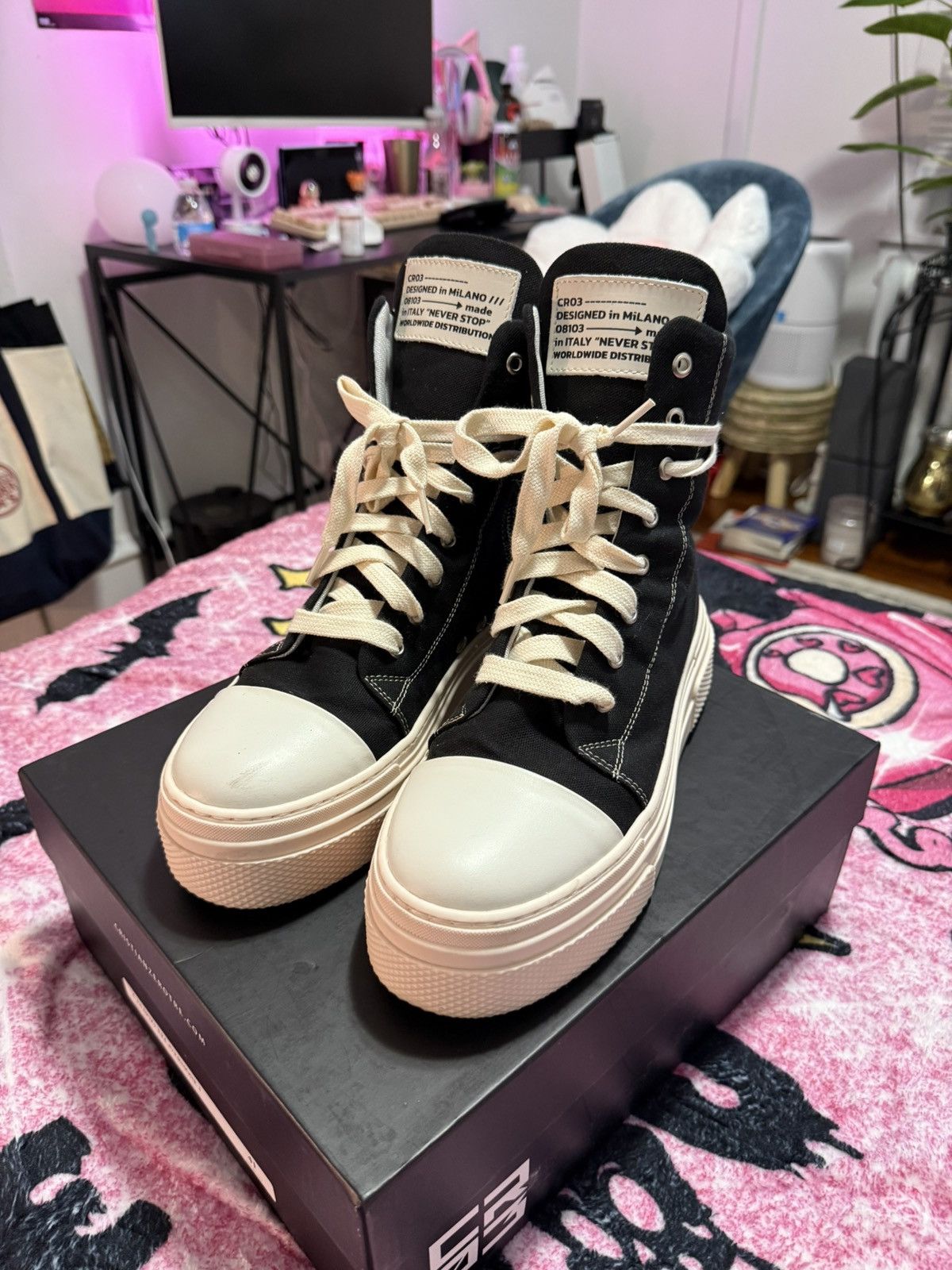 Other CRISTIAN ZEROTRE BLACK CANVAS SNEAKERS EU 41 Size US 11 / IT 41 - 6 Thumbnail