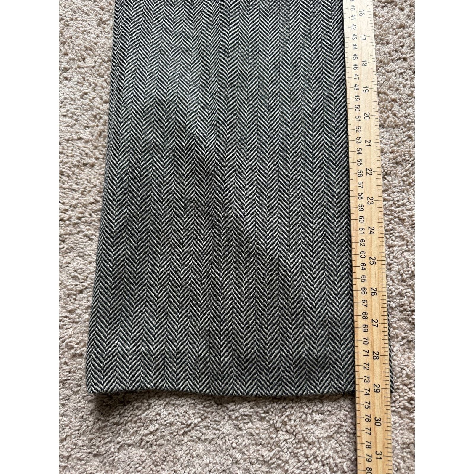 Ralph Lauren LAUREN Ralph Lauren Herringbone Wool Dress Pants Women's 10 Size 32" / US 10 / IT 46 - 7 Thumbnail