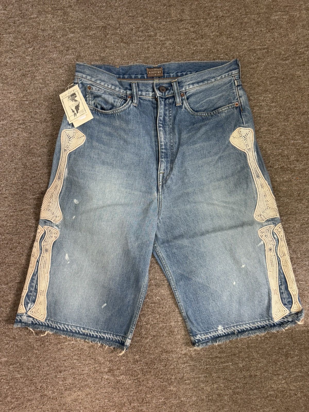 Kapital Kapital Bone Denim Shorts Size US 38 / EU 54 - 1 Thumbnail