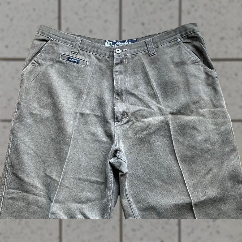 Karl Kani VINTAGE Karl Kani Jeans Baggy 40x31 90s Brown Denim Cotton Polyester Men Regular Wide-Leg Pockets 31 Inseam 90s Hip Hop Size 40 Mens Size US 40 / EU 56 - 1 Thumbnail