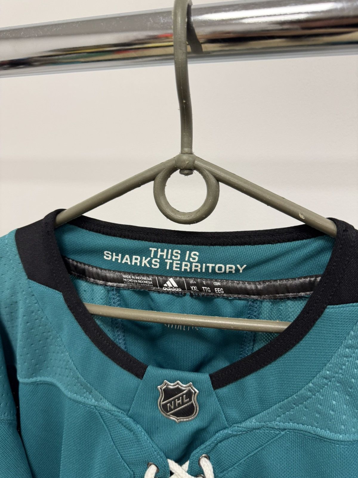 NHL Adidas San Hose Sharks NHL Home Jersey Hockey Men Size XXL Size US XXL / EU 58 / 5 - 7 Thumbnail