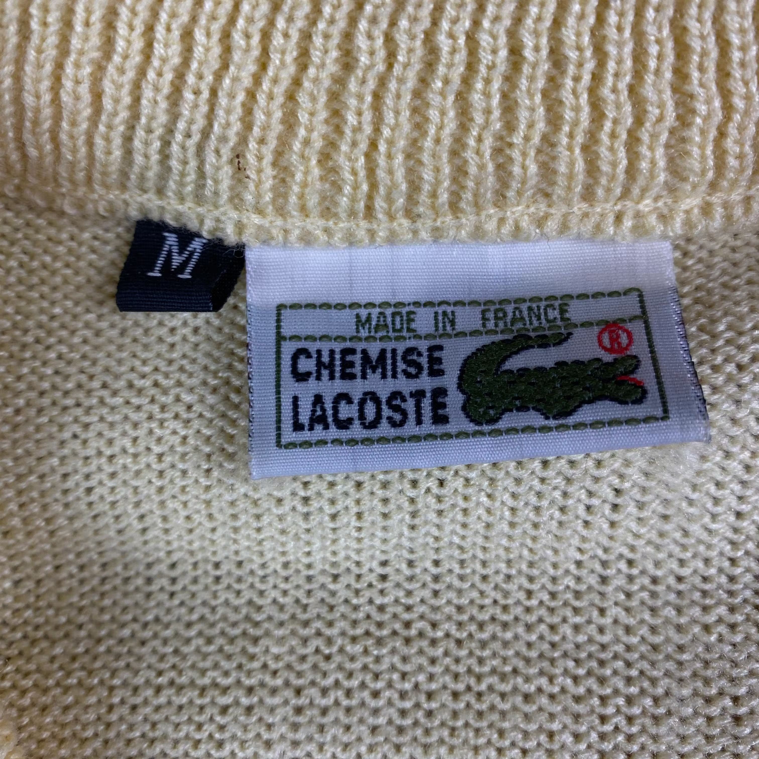 Lacoste × Vintage Men’s Sweater Lacoste Chemise Vintage Size M V-Neck Size US M / EU 48-50 / 2 - 6 Thumbnail