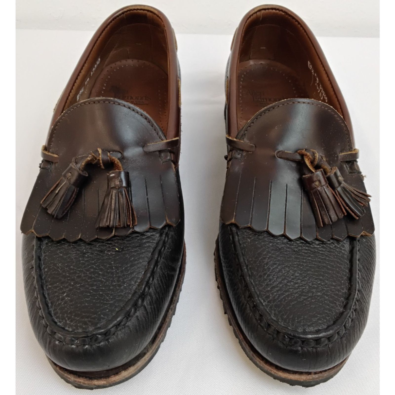 Allen Edmonds Allen Edmonds Nashua Tasseled Loafers Men's 9.5D Black Brown Size US 9.5 / EU 42-43 - 3 Thumbnail