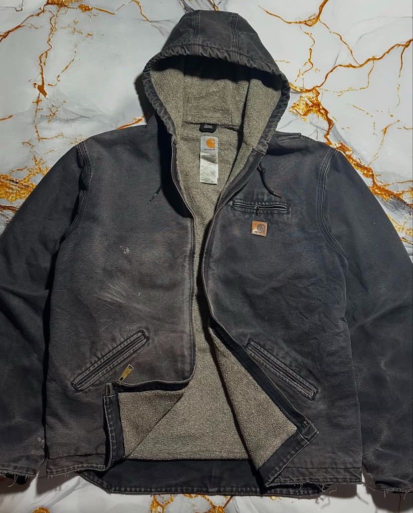 Vintage Carhartt Hooded Detroit Jacket J141 BLK