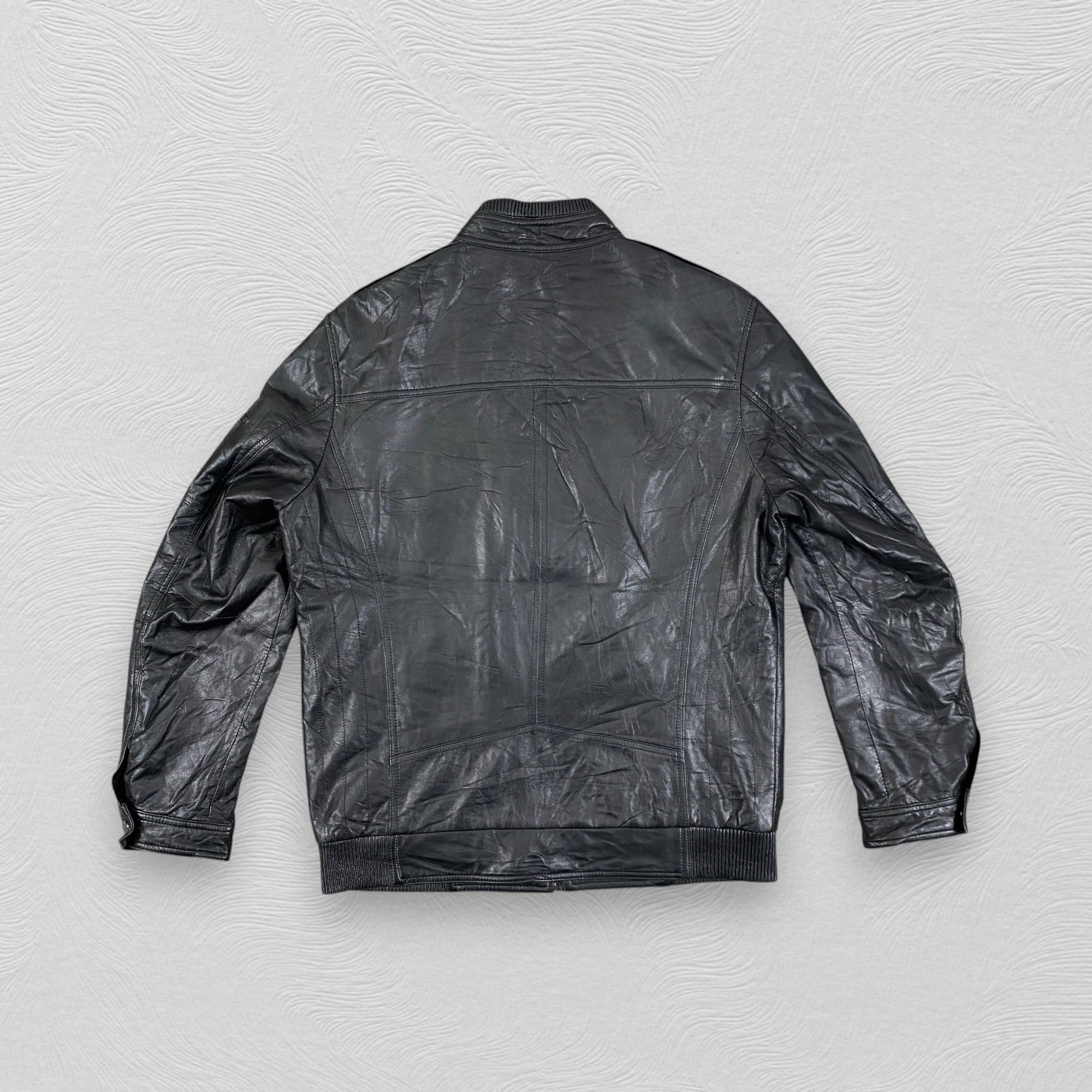 If Six Was Nine Vintage Massimo Collection Biker Black Jacket- J427 Size US L / EU 52-54 / 3 - 2 Thumbnail