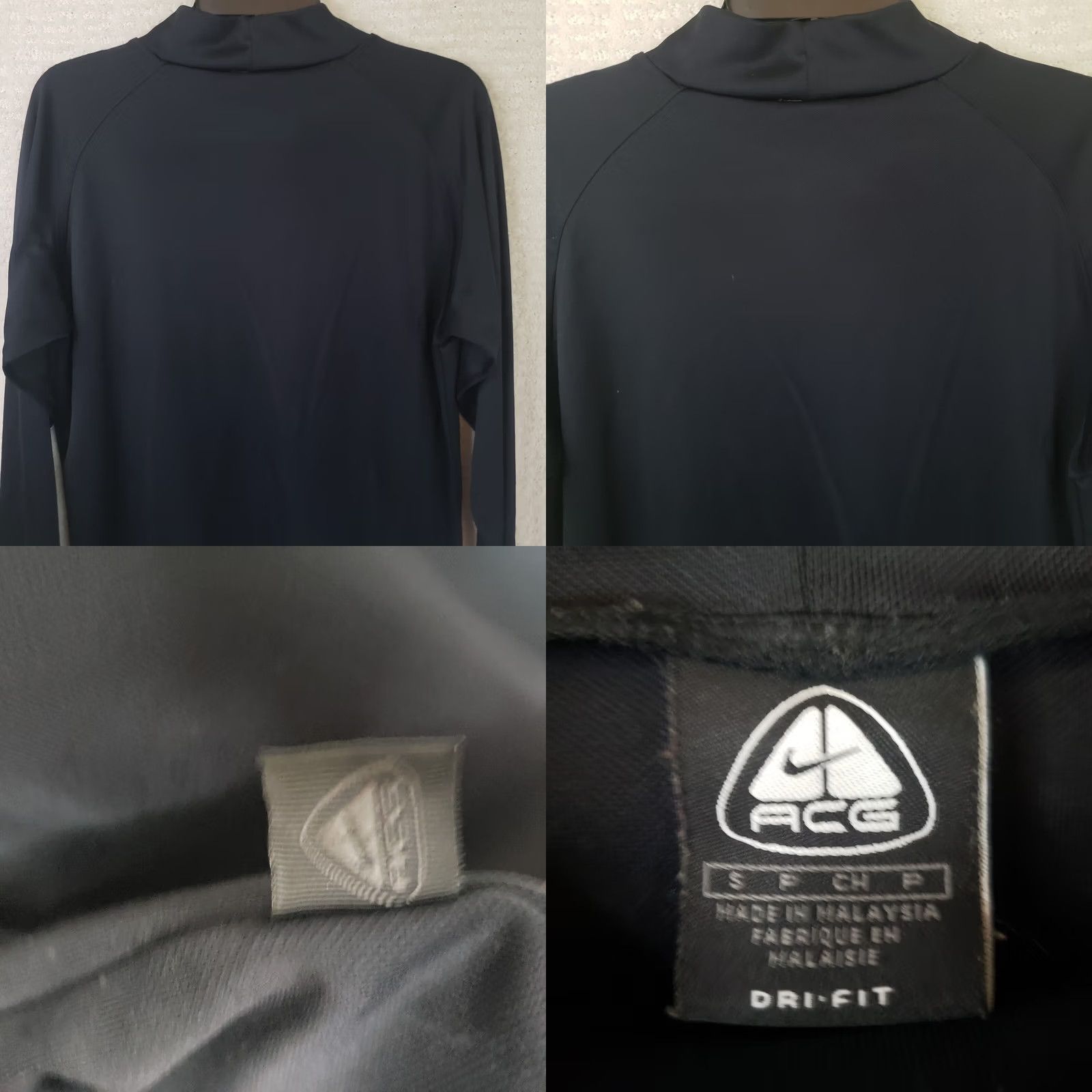 Nike Nike ACG Pullover Shirt Long Sleeve Mock Neck Men S Black Nike ACG Markings Activewear Casual Outdoor 90s Style Mens S Size US S / EU 44-46 / 1 - 8 Thumbnail