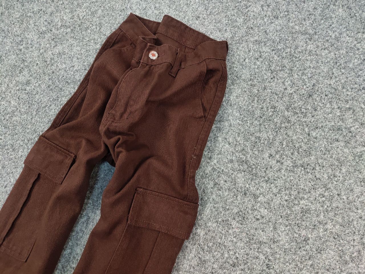 Japanese Brand Vintage 90's Japan Style Y2K Brown Denim Cargo Jeans Pants Size 26" / US 2 / IT 38 - 4 Thumbnail