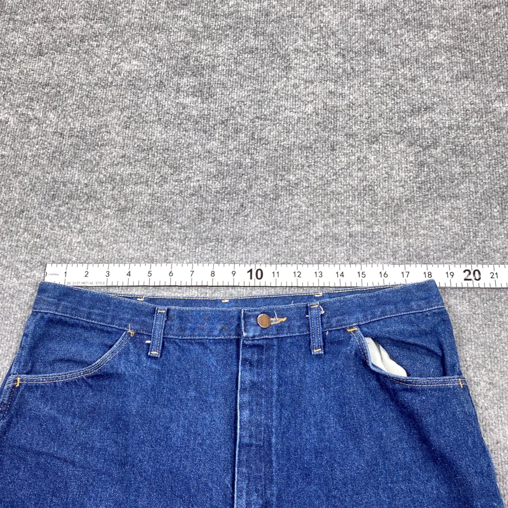 Denime VINTAGE Rustler Jeans Denim Zip Button 36x32 Blue Bootcut Workwear Mens Western 90s Style Indigogo? Size US 36 / EU 52 - 5 Thumbnail