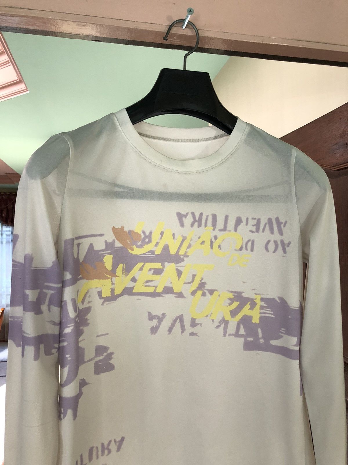 Vintage Uniao De Aventura Japanese Poem Style Long Sleeve Tshirt Size M / US 6-8 / IT 42-44 - 2 Thumbnail