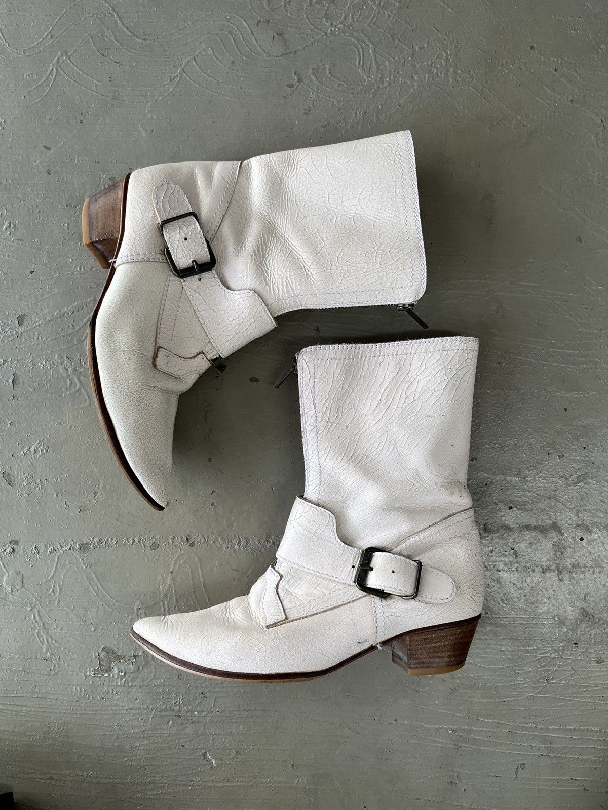 KMRii Issey Miyake Artisanal Margiela Style Leather Boots Size US 8.5 / IT 38.5 - 1 Thumbnail