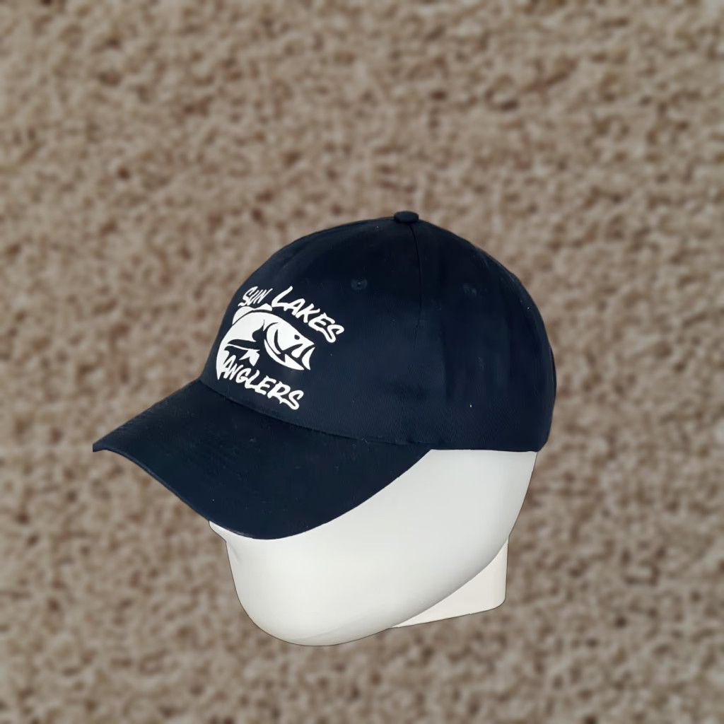 Vintage Sun Lakes Angler Hat Cap Strap Back Adult One Size Blue Cotton Fishing Arizona */ Size ONE SIZE - 1 Thumbnail