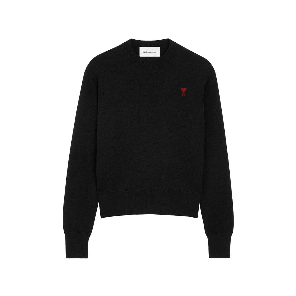 AMI Ami Paris BLACK Sweaters & Knitwear - Jumpers Size US XL / EU 56 / 4 - 1 Thumbnail