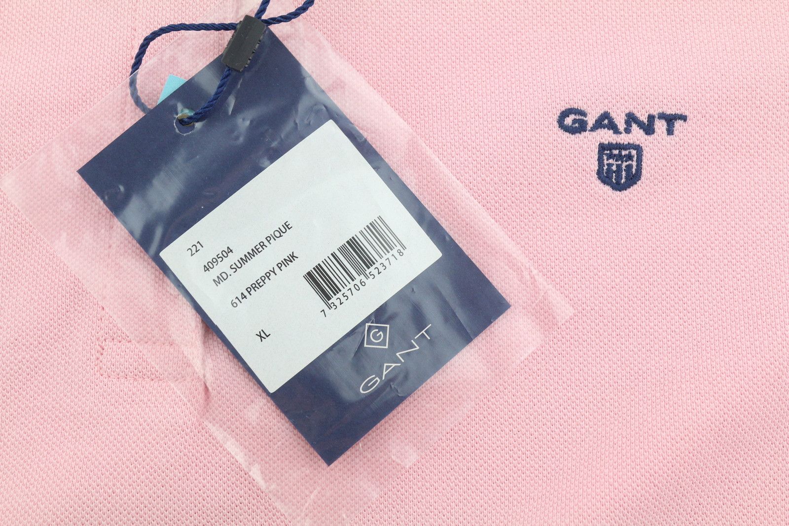 Gant SUMMER PIQUE XL Preppy Pink Textured Polo 87719 Size XL / US 12-14 / IT 48-50 - 8 Thumbnail
