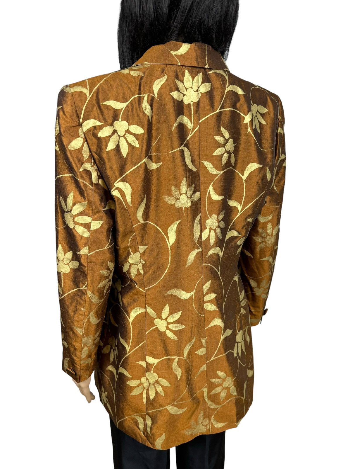 Escada × Vintage Escada Margaretha Ley Silk Blazer Floral Printed size 42 Size M / US 6-8 / IT 42-44 - 11 Thumbnail