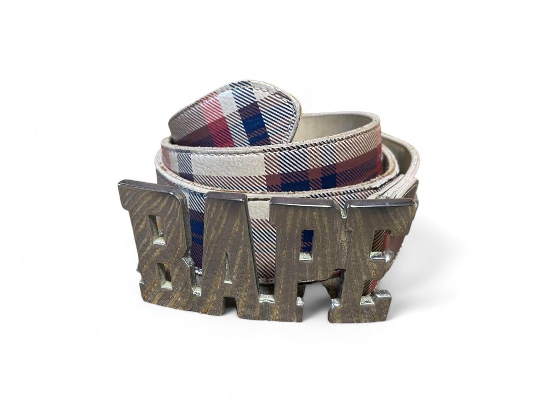 BAPE COLOR CAMO BAPEEATHER BELT Lサイズ BAPE COLOR CAMO BAPEEATHER