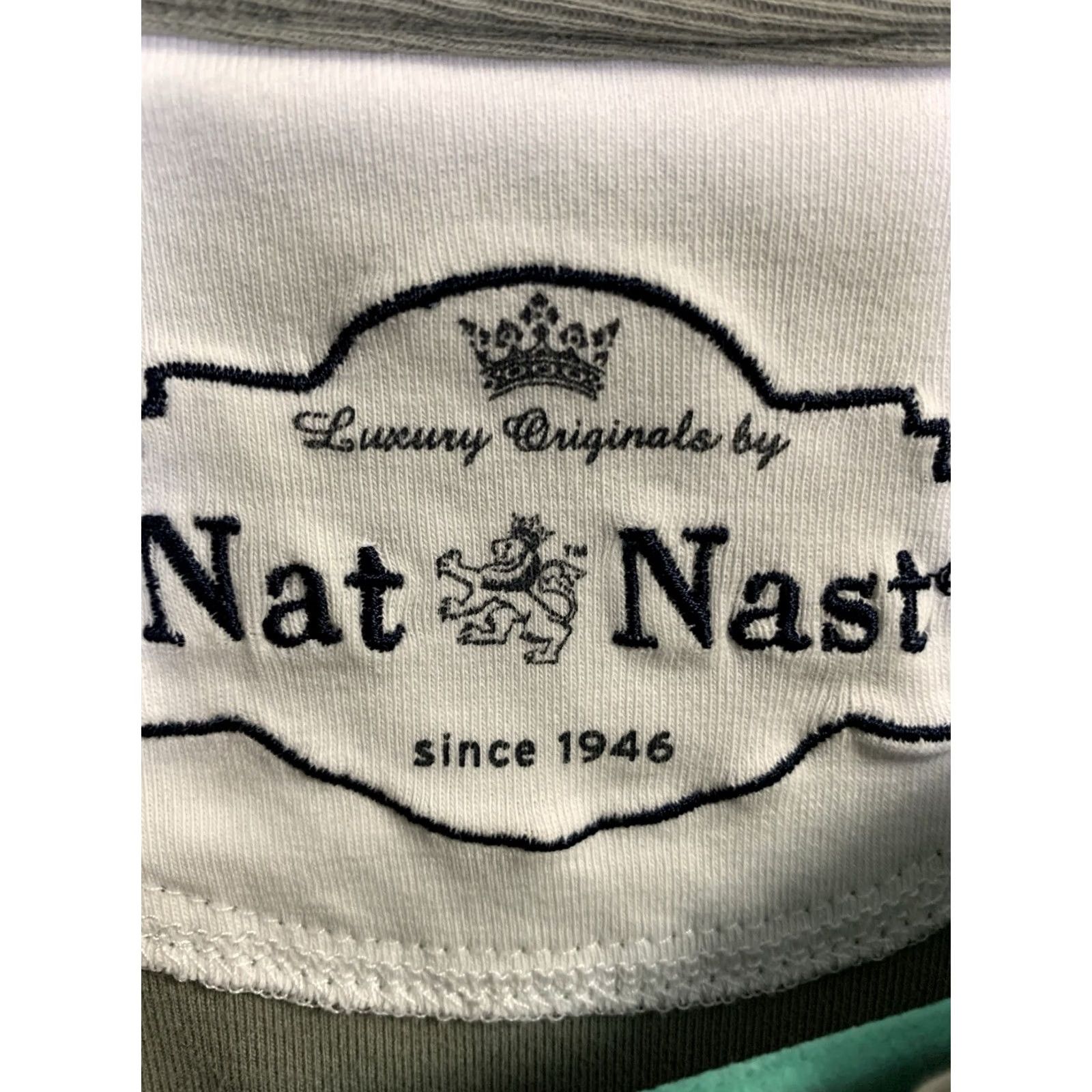 Nat Nast VINTAGE Nat Nast Shirt Men XL Green Polo Plain Basic Pima Cotton Minimal Everyday Office Size US XL / EU 56 / 4 - 3 Thumbnail
