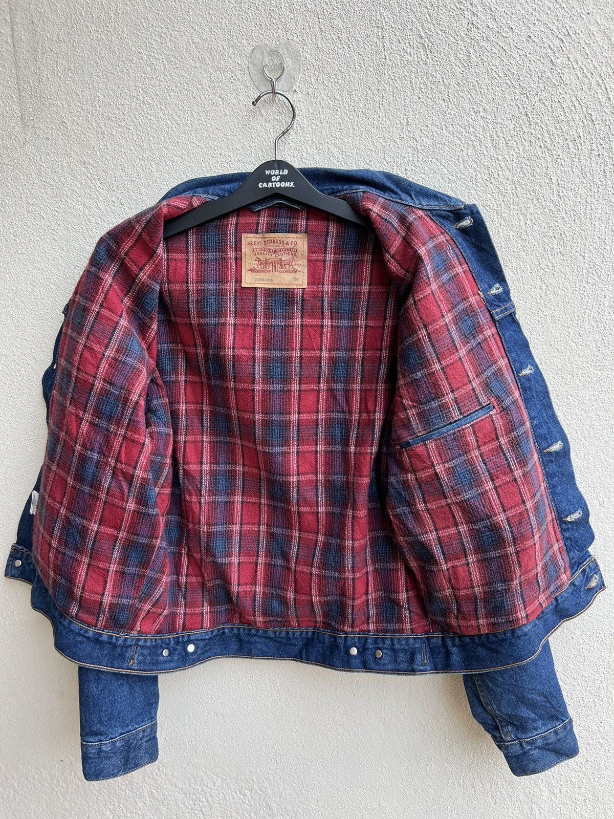 Vintage 90s Levi's 70506 Blanket Denim Trucker Jacket