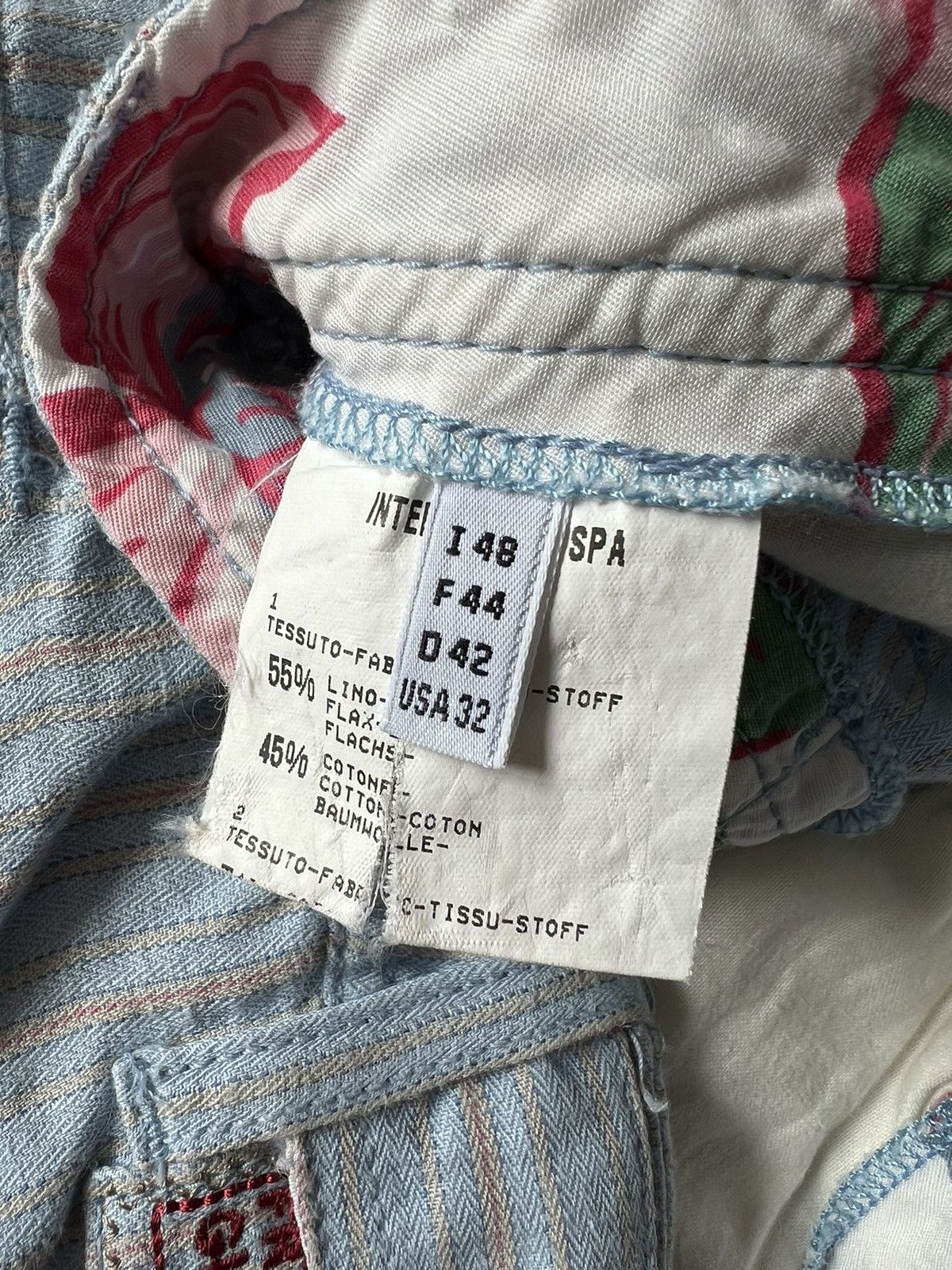 Marithe + Francois Girbaud Rare Vintage Linen Marithe Francois Girbaud Blue Pants Size US 32 / EU 48 - 8 Thumbnail