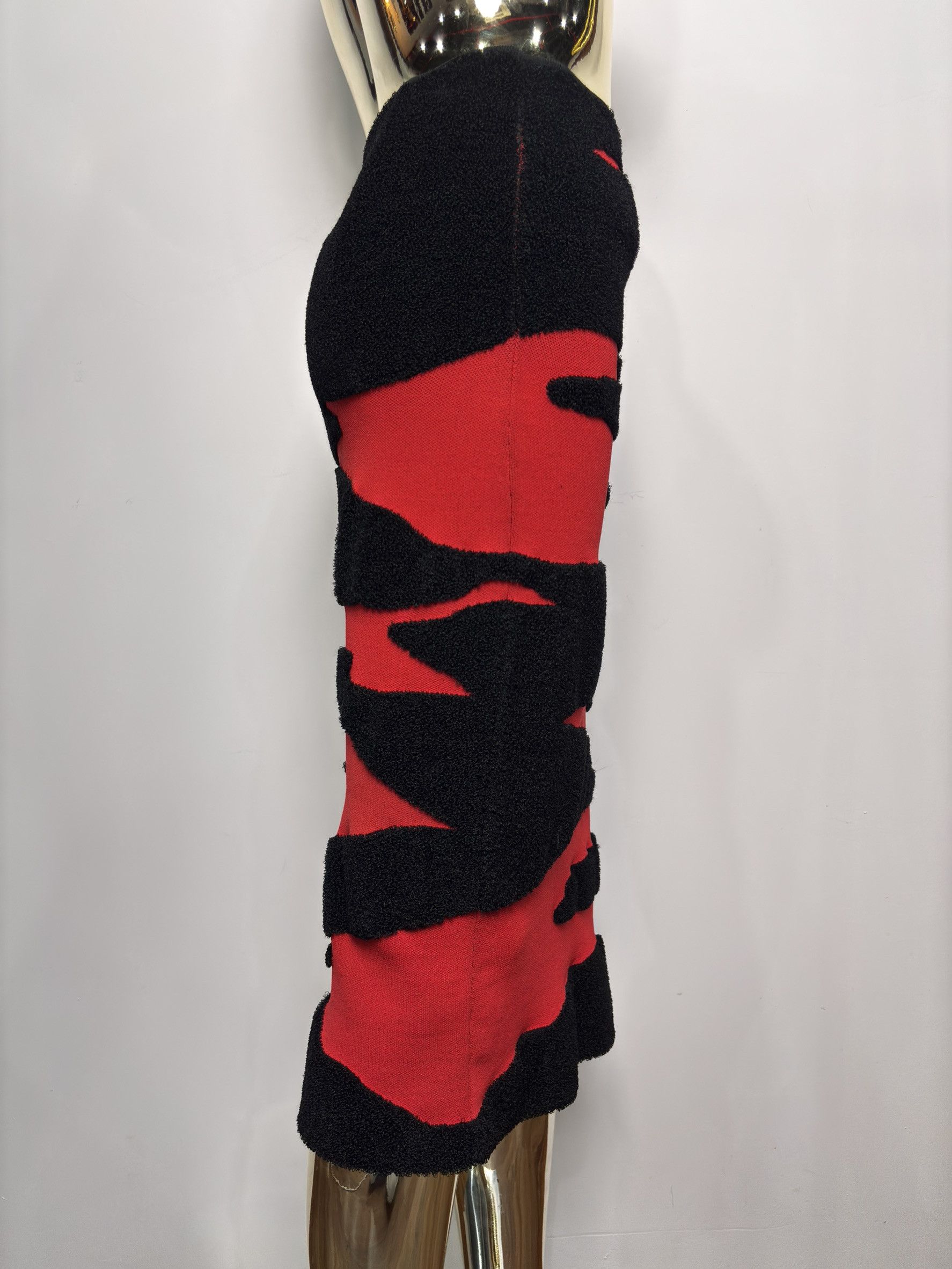 Proenza Schouler Proenza Schouler Red & Black Knit Pencil Skirt Size 28" / US 6 / IT 42 - 8 Thumbnail
