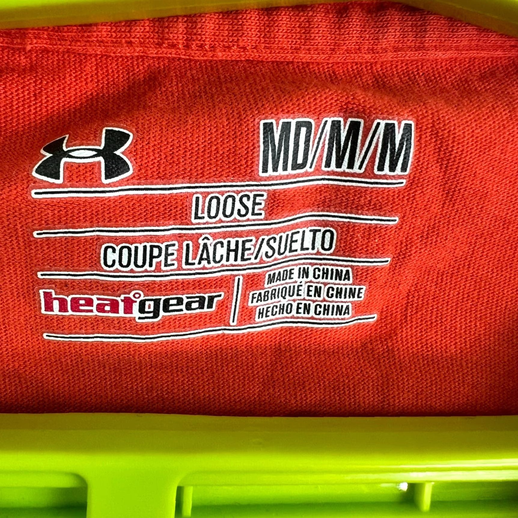 Under Armour Under Armour Heat Gear Fish T Shirt Adult M Orange Short Sleeve Size US M / EU 48-50 / 2 - 5 Thumbnail