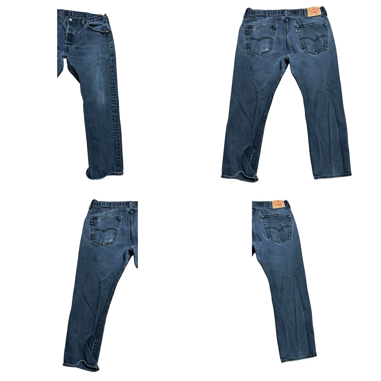 Levi's Levi's 501 Men's Jeans Button Fly Straight Blue Black 40x30 Lot Of 3 Denim Cotton Blend Size US 40 / EU 56 - 9 Thumbnail