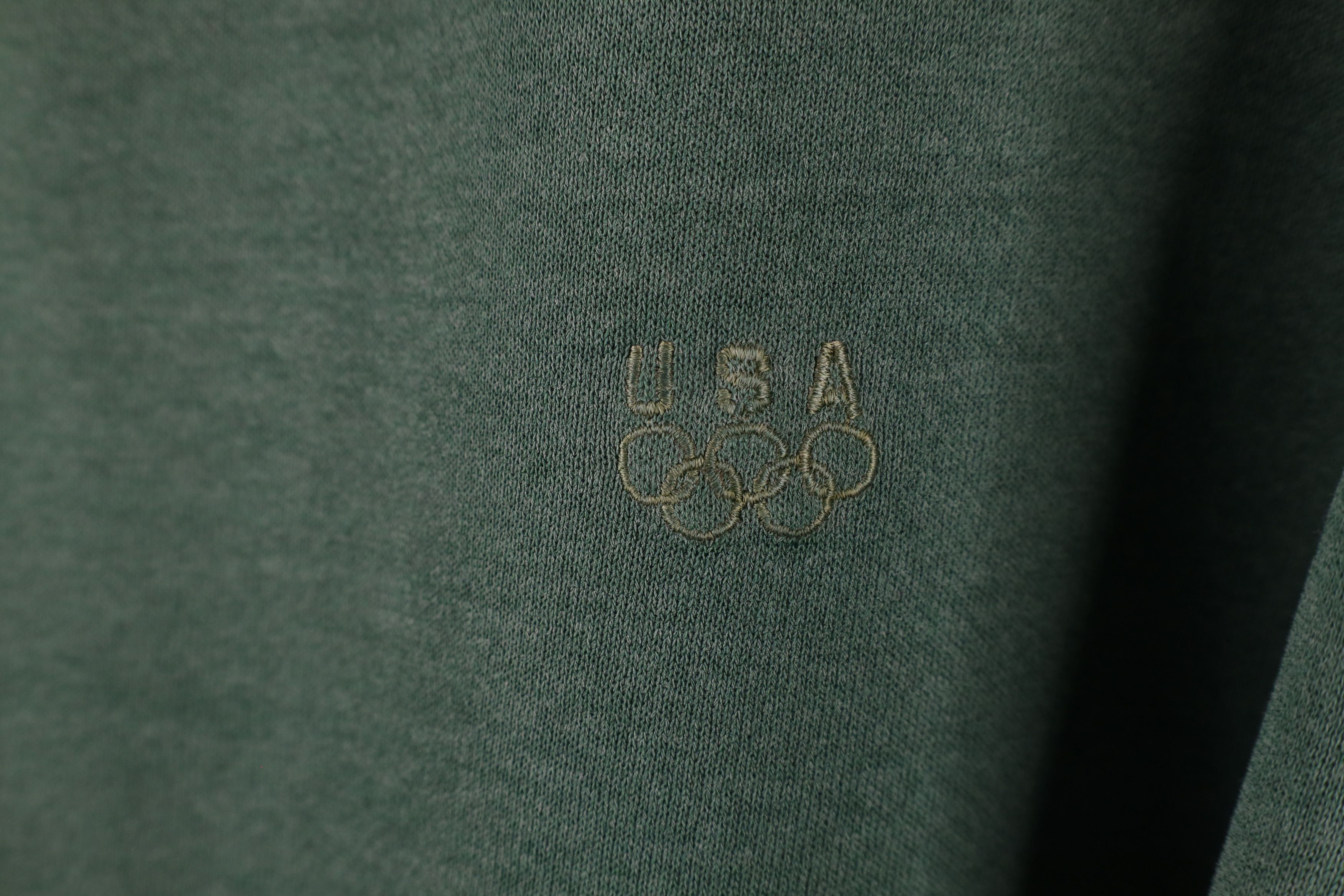 Vintage Vintage 90s USA Olympics Sun Faded Crewneck Sweatshirt Green Size US XXL / EU 58 / 5 - 4 Thumbnail