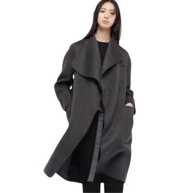 Jil Sander × Uniqlo Jil Sander X Japanese Brand Wool Blend Collarless Coat Size L / US 10 / IT 46 - 1 Thumbnail