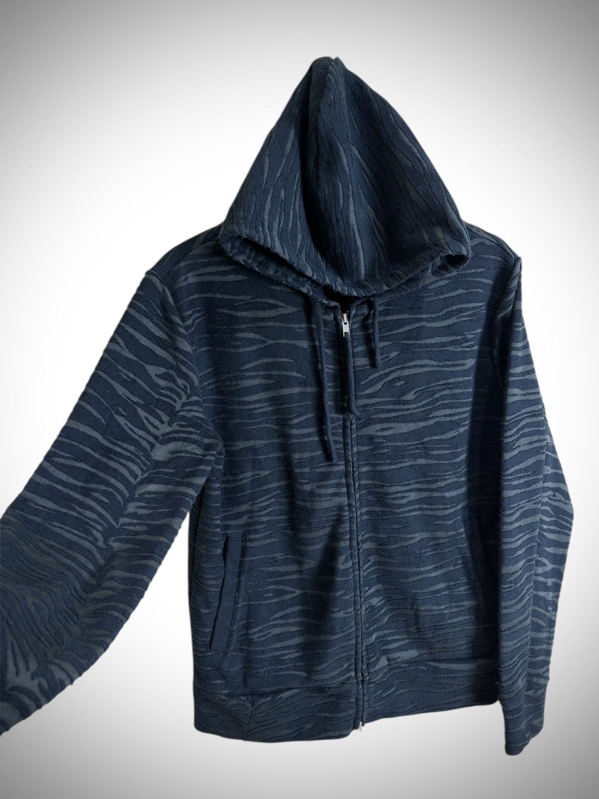 Japanese Brand LHP - Japanese Archives Textured Abstract Hoodie Size US M / EU 48-50 / 2 - 3 Thumbnail
