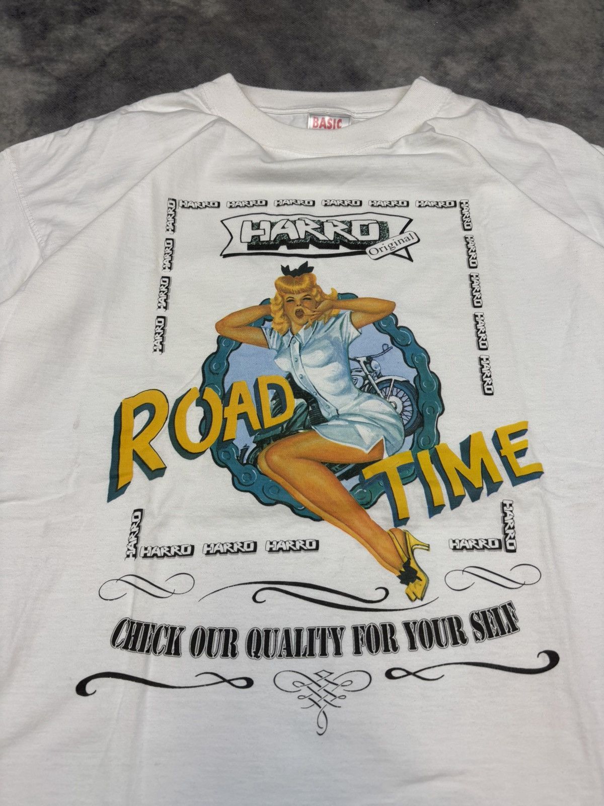 Vintage Vintage American USA T shirt 90s y2k graphic humor harro Size US XL / EU 56 / 4 - 2 Thumbnail