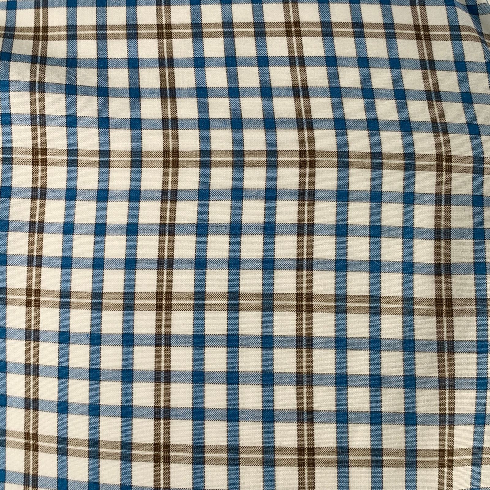 Isaia Multi Color Plaid Cotton Spread Collar Long Sleeve Shirt Size US M / EU 48-50 / 2 - 2 Thumbnail