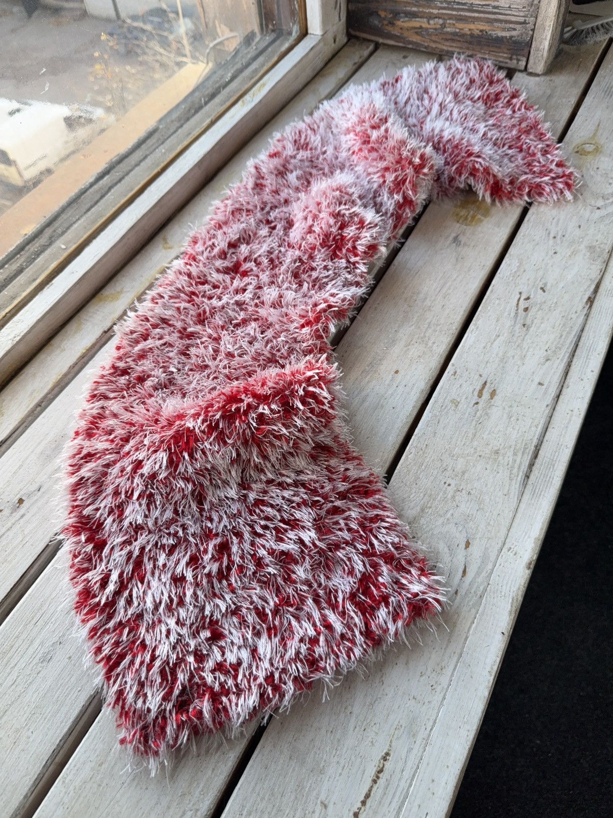 Vintage Avant Garde japanese fuzzy mohair Opium scarf vintage y2k Size ONE SIZE - 1 Thumbnail