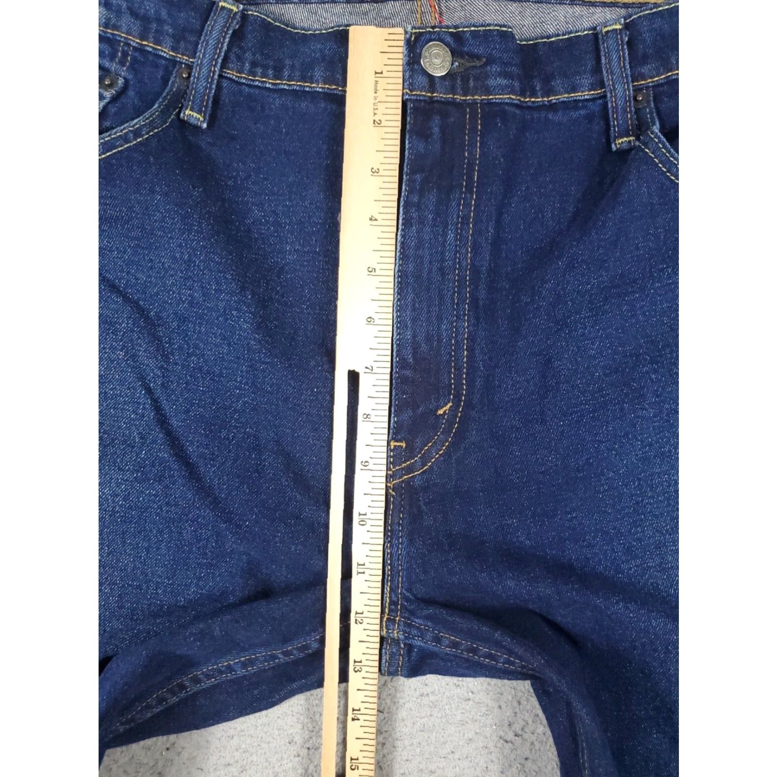 Levi's Levis 559 Mens Blue Relaxed Straight Leg Jeans Size 40x32 Cotton Size US 40 / EU 56 - 3 Thumbnail