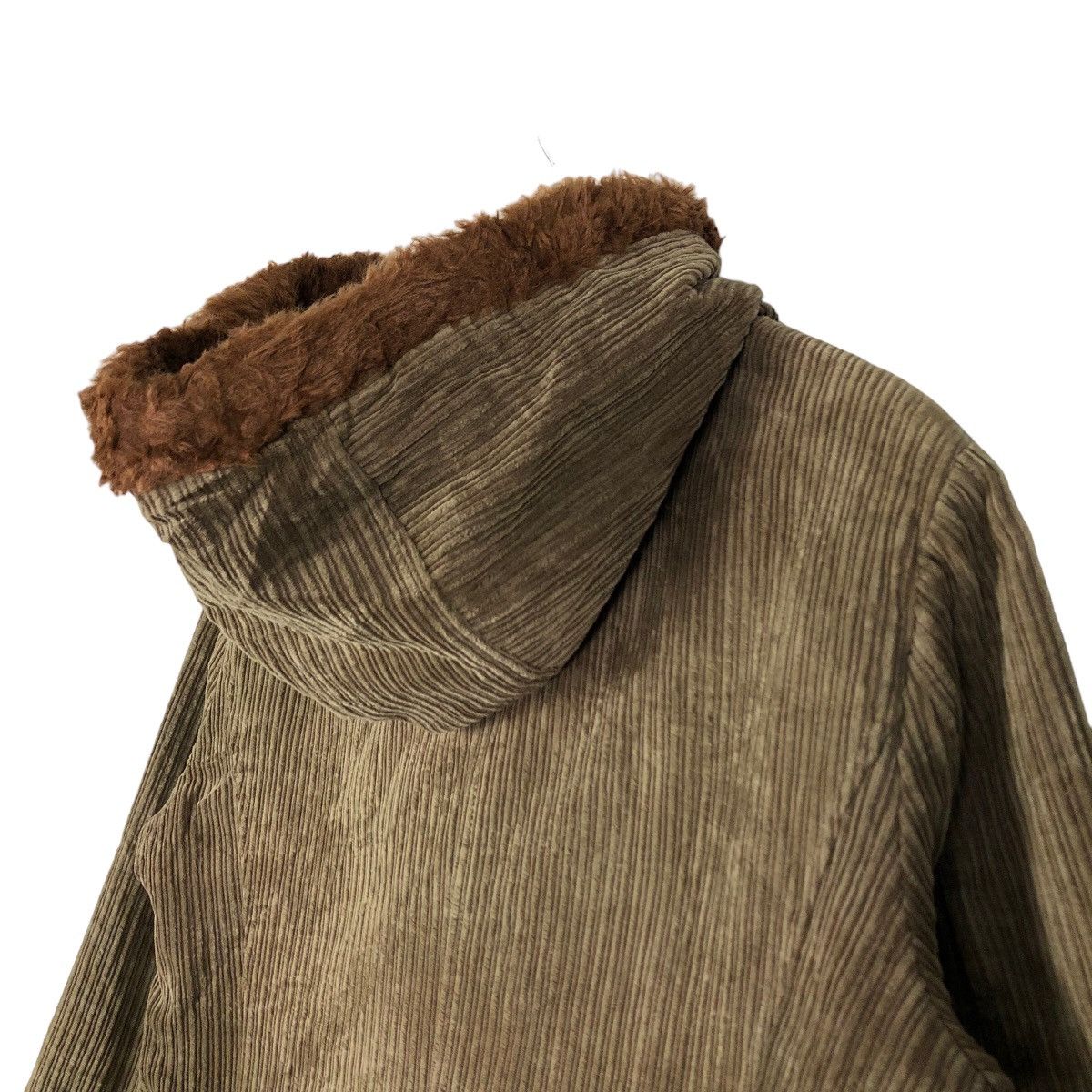 Japanese Brand 🔥Corduroy Duffle Jacket Mk Klein+ Japan Mink Fur Lining Size M / US 6-8 / IT 42-44 - 8 Thumbnail