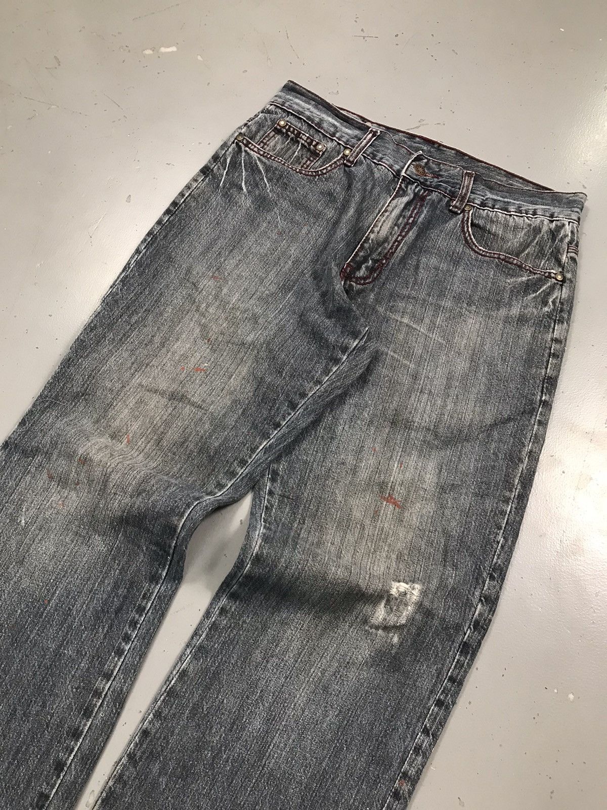 Vintage Rare vintage Y2K crazy snake 🐍 embroidery denim pant Size US 32 / EU 48 - 4 Thumbnail