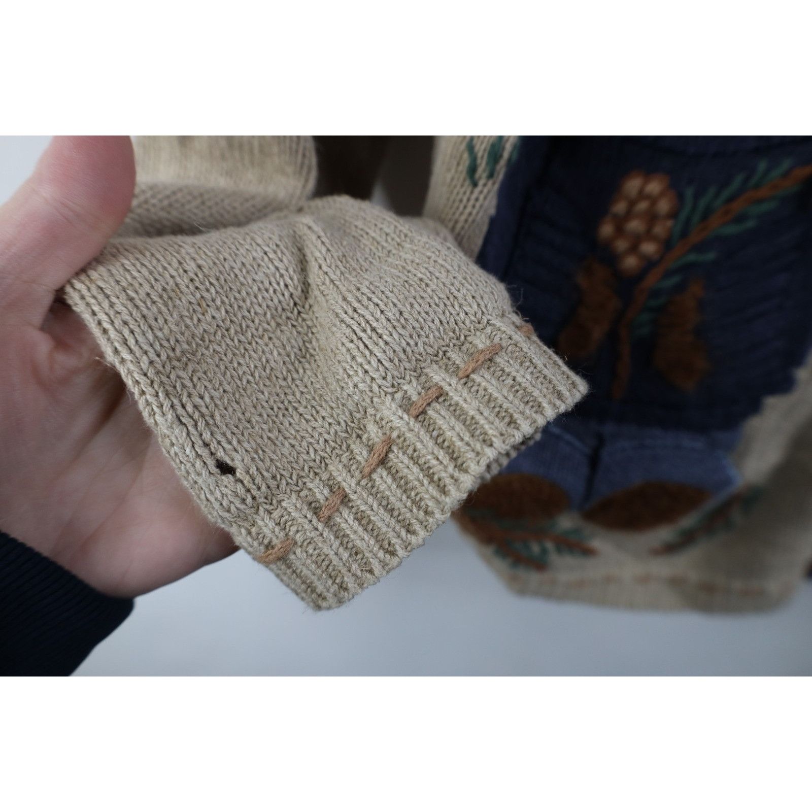 Vintage Vintage 90s Christmas Bear Mohair Blend Cardigan Sweater Size L / US 10 / IT 46 - 8 Thumbnail