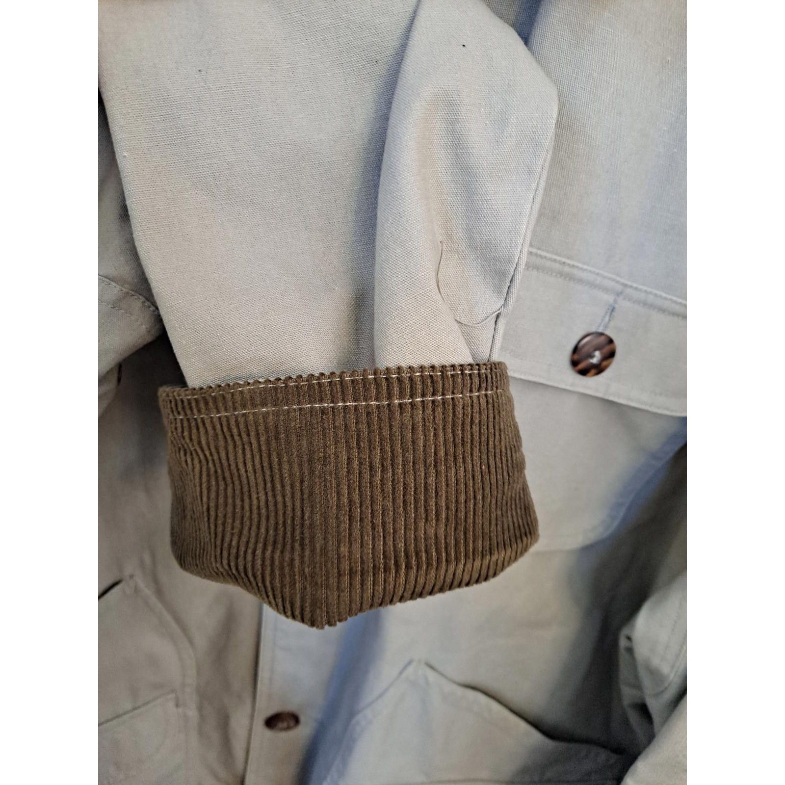 Other Stratojat Tan Flannel Lined Corduroy Collar Button Up Chore Size US L / EU 52-54 / 3 - 6 Thumbnail
