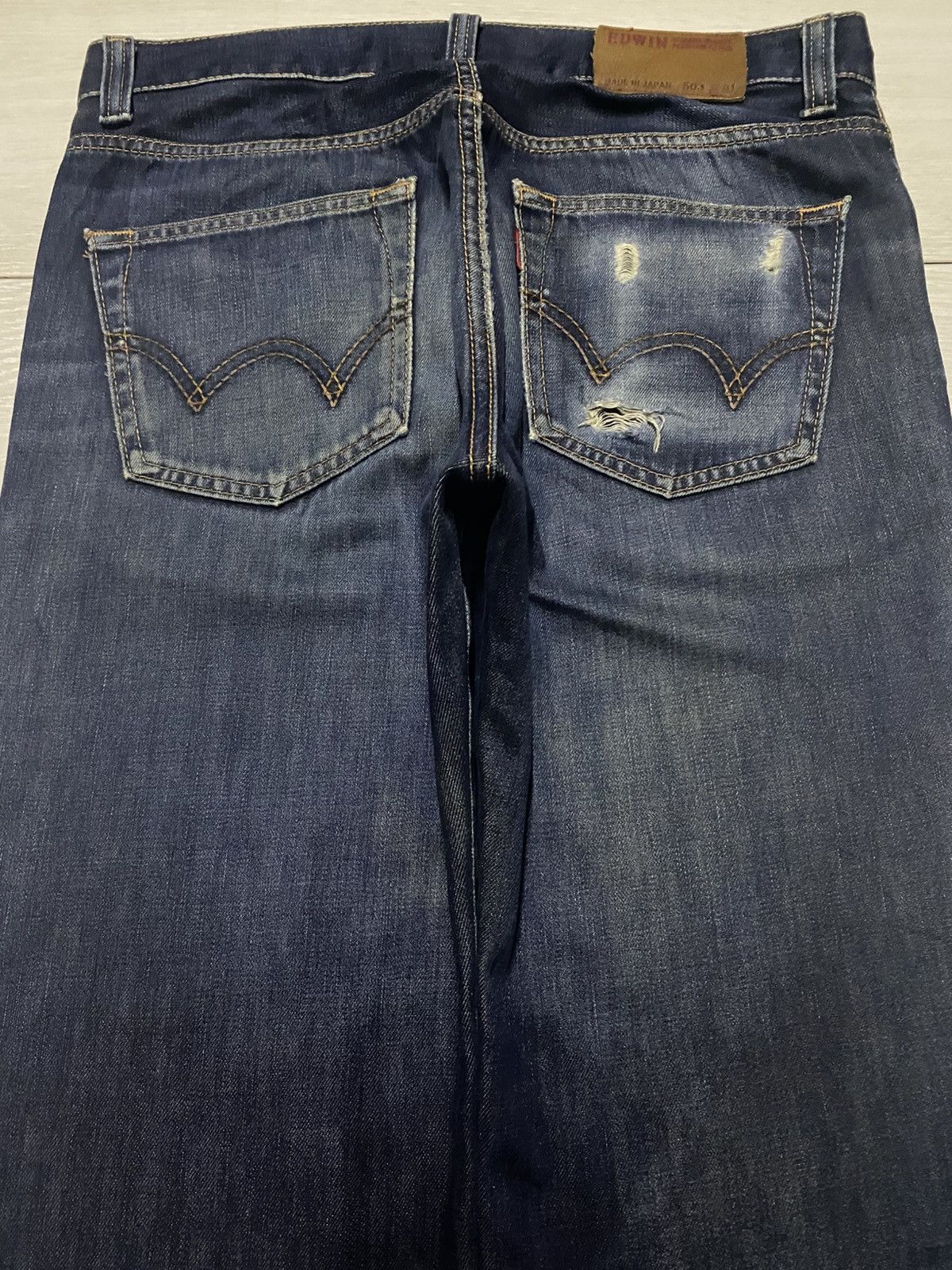 Edwin Vintage Edwin 503 Faded Wash Loose Jeans Size US 32 / EU 48 - 4 Thumbnail