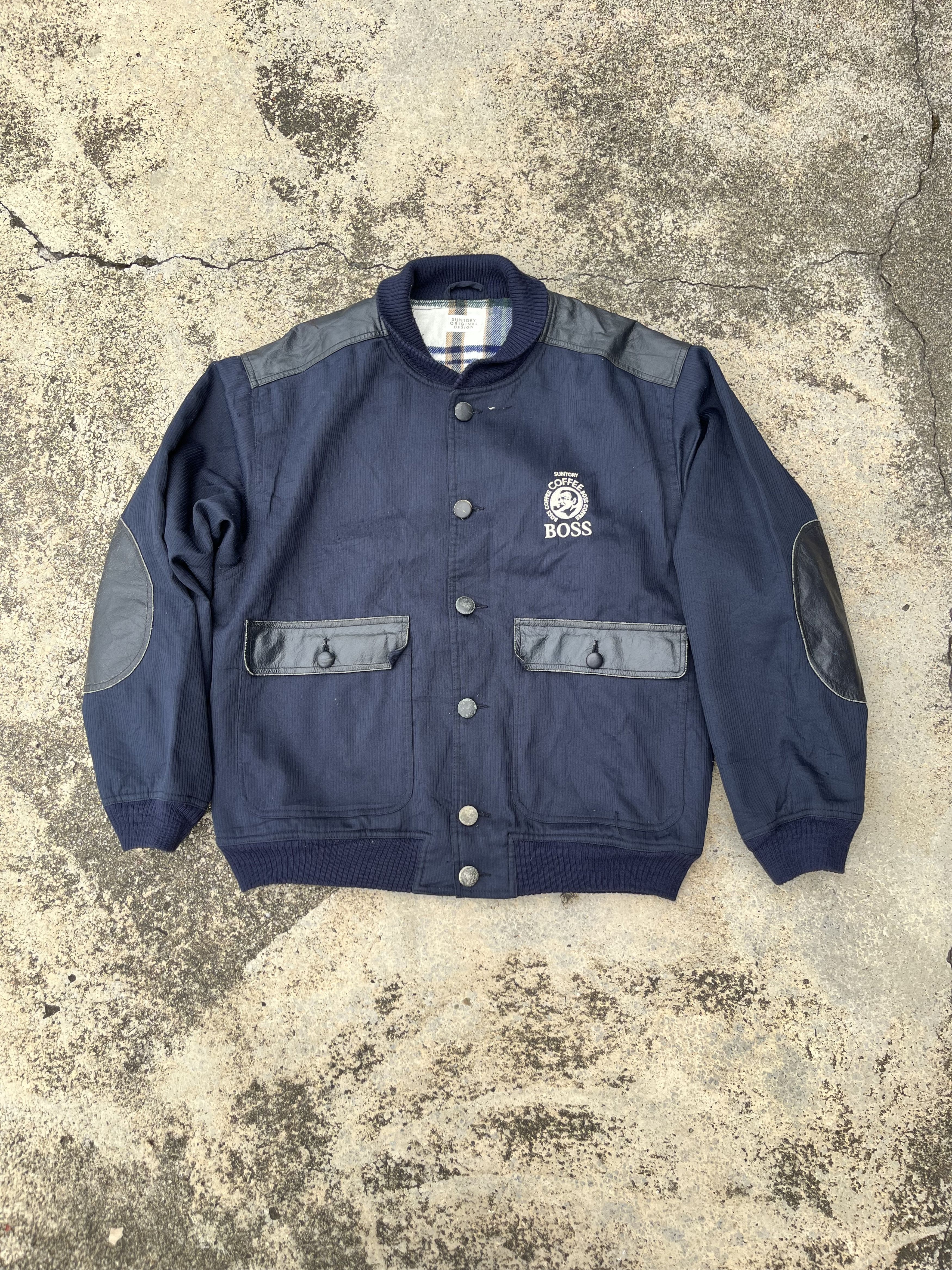Japanese Brand Boss Coffee Varsity Plaid Jacket Size US L / EU 52-54 / 3 - 3 Thumbnail