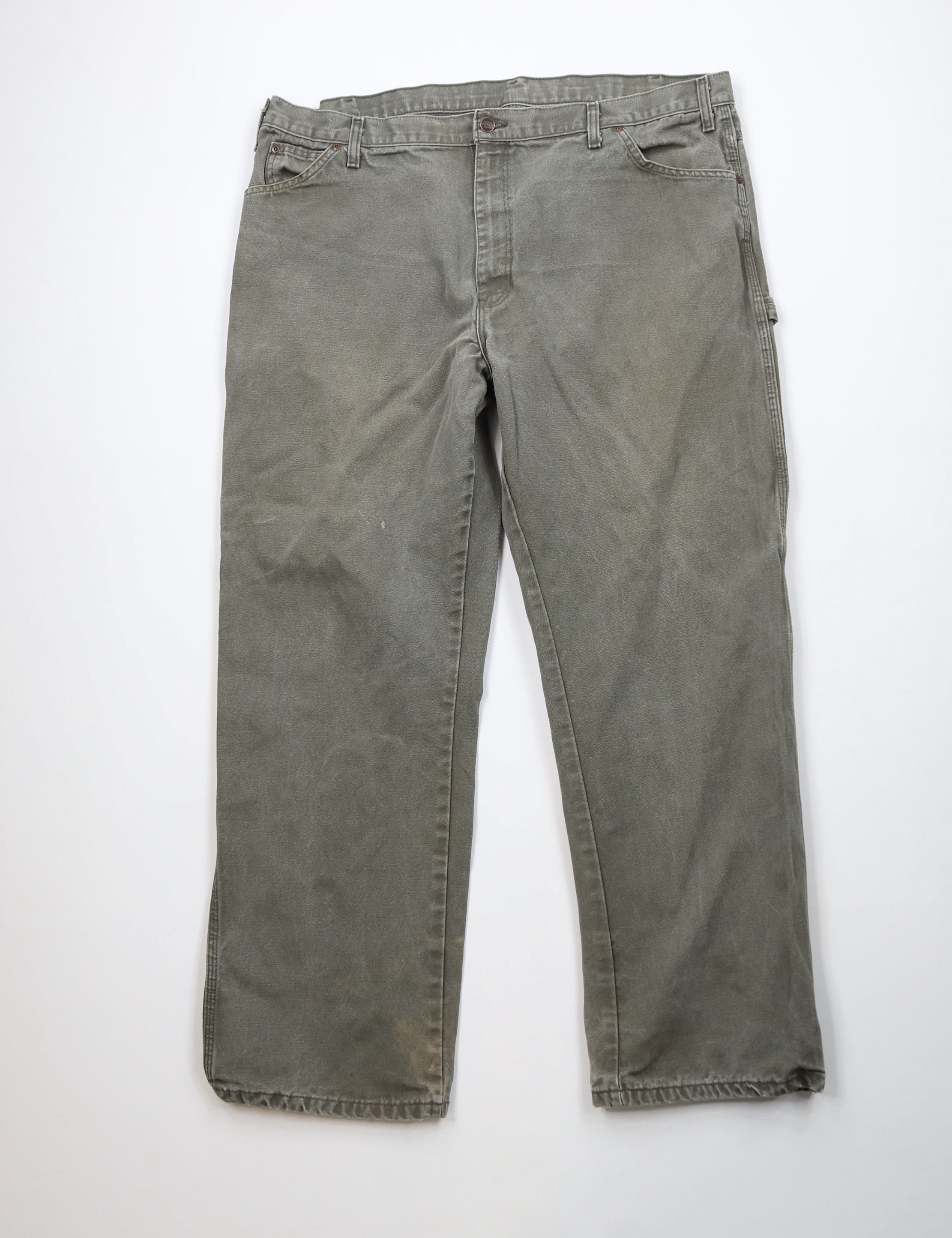 Dickies Vintage Dickies Canvas Wide Leg Dungaree Pants Green Cotton Size US 44 / EU 60 - 1 Thumbnail
