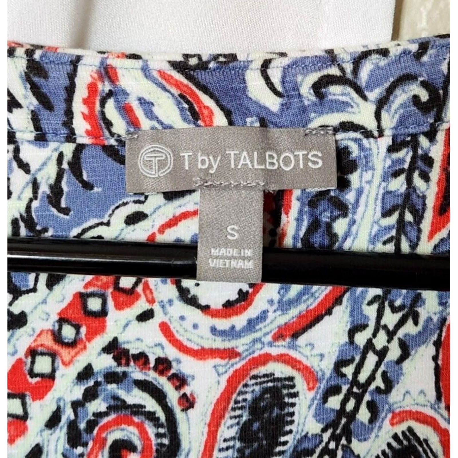 Talbots Talbots Womens S Sheath Dress Sleeveless Knee Length Cinch Tie Up Sides Paisley Size S / US 4 / IT 40 - 5 Thumbnail