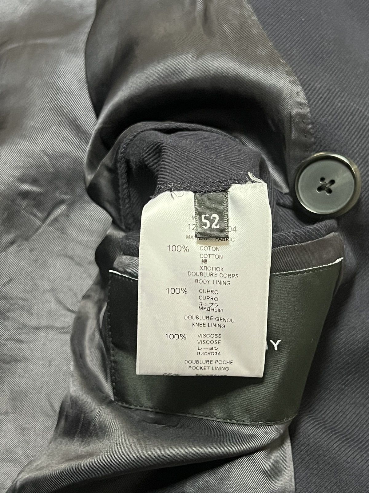 Givenchy Givenchy Blue Coat Jacket Size L Size US L / EU 52-54 / 3 - 9 Thumbnail