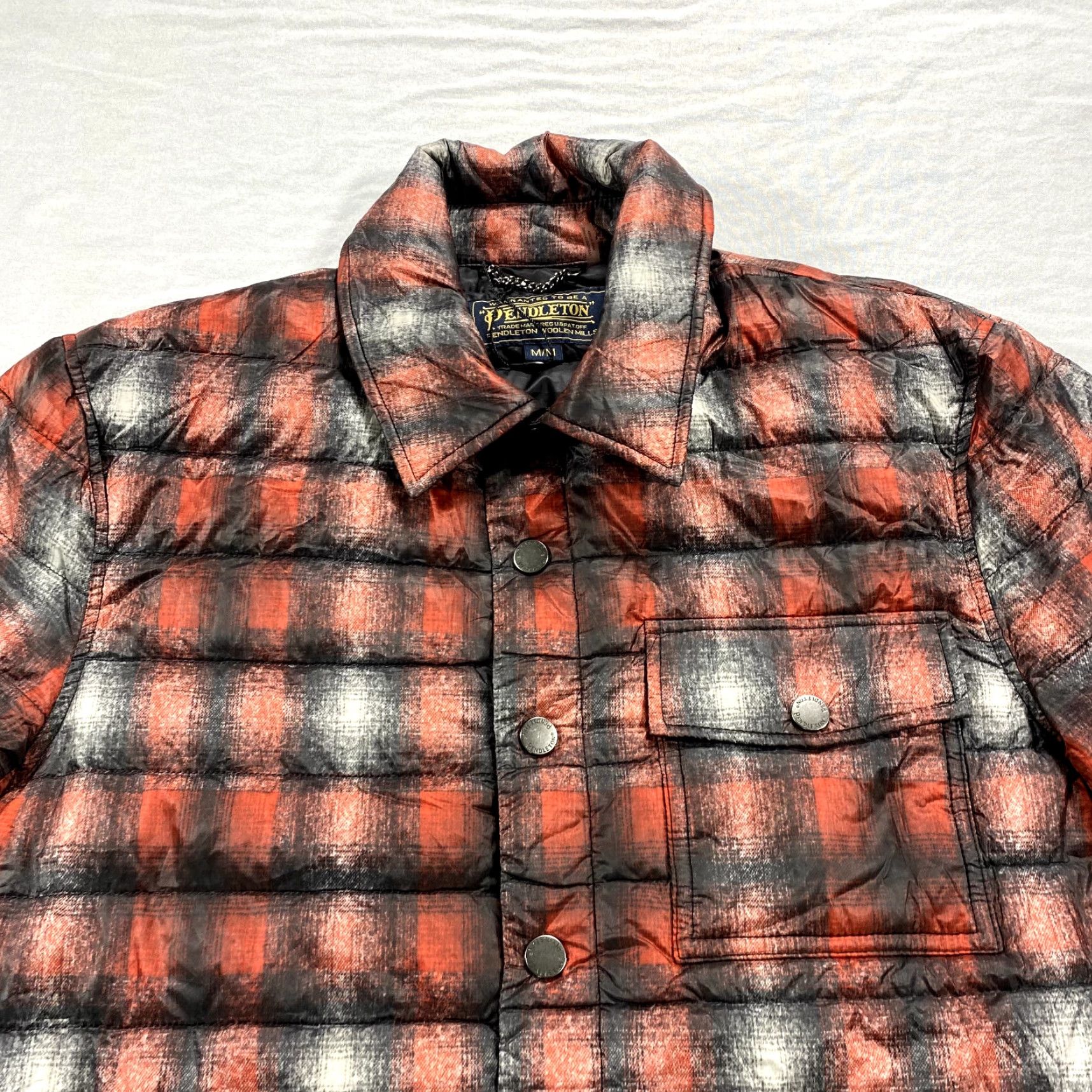 Pendleton Pendleton Puffer Jacket Mens M Red Plaid Down Snap Button Up Outdoor Jacket Fixed Pattern Buffalo Plaid Outdoor Mens Size US M / EU 48-50 / 2 - 4 Thumbnail