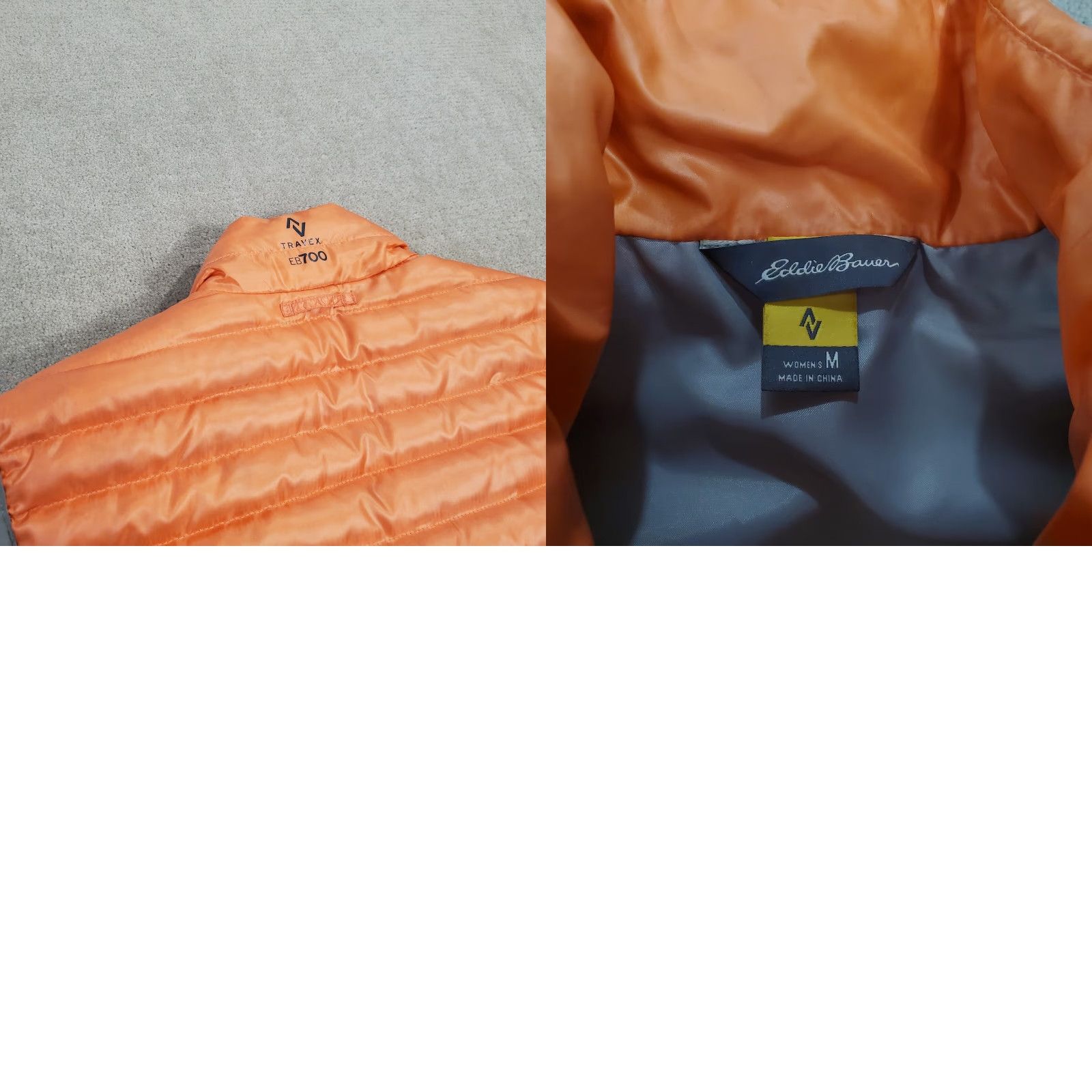 Eddie Bauer Eddie Bauer Vest Womens Medium Orange Puffer Down Jacket Travex EB700 Quilted Vest Puffer Jacket Winter Fall Spring Summer Outdoor Womens Size M / US 6-8 / IT 42-44 - 8 Thumbnail