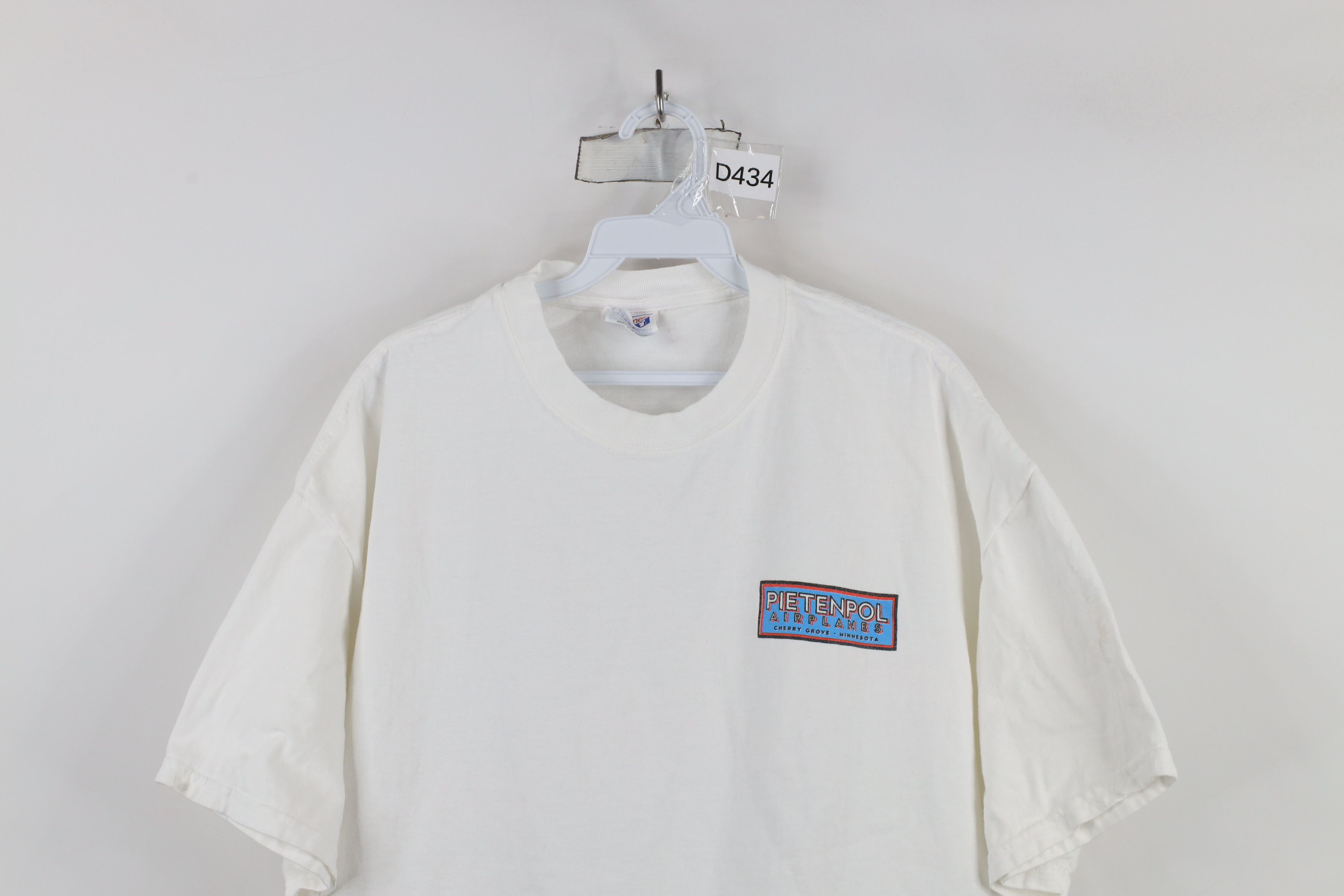 Vintage Vintage 90s Pietenpol Airplanes Short Sleeve T-Shirt White Size US XL / EU 56 / 4 - 2 Thumbnail